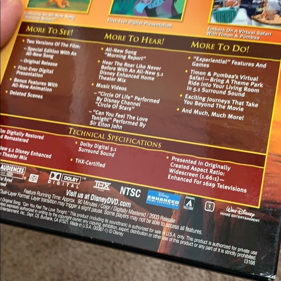 The Lion King - Platinum Edition DVD Two-Disc - Picture 4 of 10